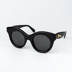 Loewe Women Sunglasses Black Grey Cat Eye LW40126I 01A NEW AUTHENTIC